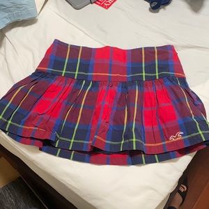 Hollister plaid skirt